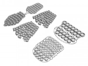 Fast Food Pop It Fidget Toys Set 3D Модель