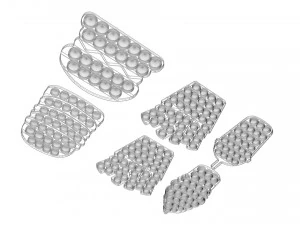 Fast Food Pop It Fidget Toys Set 3D Model