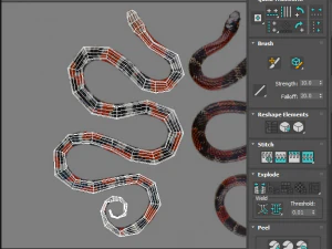 Snakes 3D Model