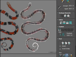 Snakes 3D Model