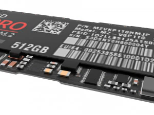 SSD M2 Hard Drive Samsung 960 PRO 3D Model