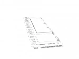 SSD M2 Hard Drive Samsung 960 PRO 3D Model