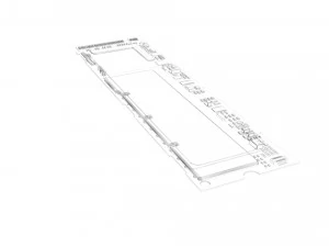 SSD M2 Hard Drive Samsung 960 PRO 3D Model