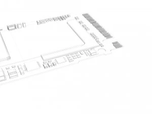 SSD M2 Hard Drive Samsung 960 PRO 3D Model