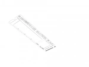 SSD M2 Hard Drive Samsung 960 PRO 3D Model