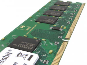 DDR4 SDRAM Memory Module 3D Model