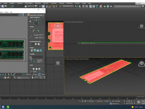 DDR4 SDRAM Memory Module 3D Model