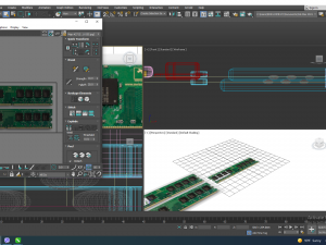 DDR4 SDRAM Memory Module 3D Model