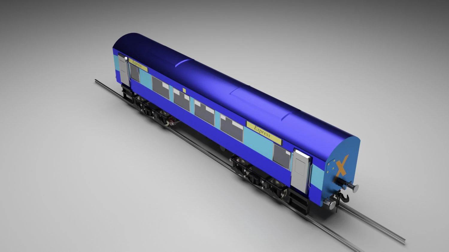Train 3D Model .c4d .max .obj .3ds .fbx .stl .blend 