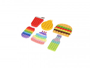 Food Pop It Fidget Toys Set 3D मॉडल