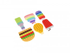 Food Pop It Fidget Toys Set 3D मॉडल