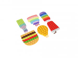 Food Pop It Fidget Toys Set 3D Model