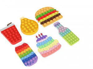 Food Pop It Fidget Toys Set 3D Model