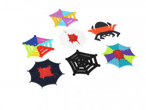 Spider Web Pop It Fidget Toys Set 3D Модель