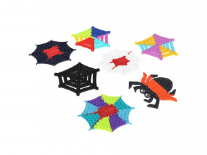 Spider Web Pop It Fidget Toys Set 3D Модель
