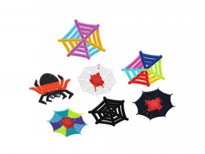 Spider Web Pop It Fidget Toys Set 3D Модель