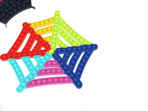 Spider Web Pop It Fidget Toys Set 3D Модель