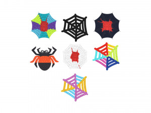 Spider Web Pop It Fidget Toys Set 3D Модель