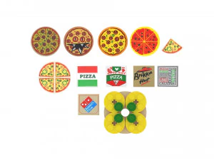 Lego Pizza Equipment With Lego Pizza 3D Model