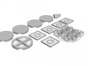Lego Pizza Equipment With Lego Pizza 3D Model
