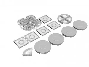 Lego Pizza Equipment With Lego Pizza 3D Model