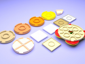 Lego Pizza Equipment With Lego Pizza Modelo 3D