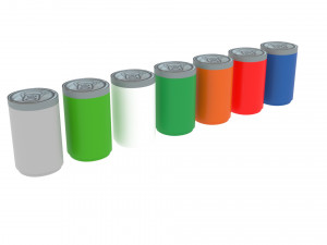 Lego Soda Cans Set 3D Model