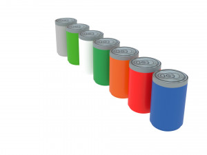 Lego Soda Cans Set 3D Model