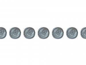 Lego Soda Cans Set 3D Model