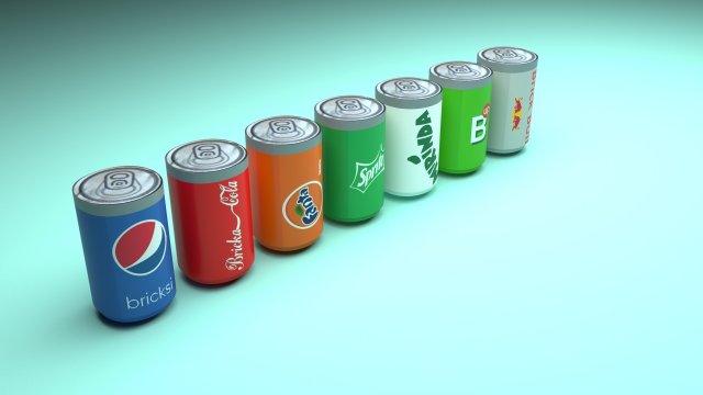 Lego Soda Cans Set 3D Model in Toys 3DExport