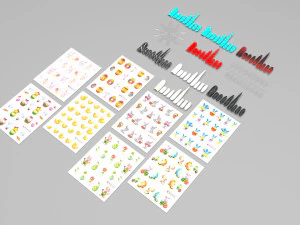 Штучні нігті з комплектом Epuipment 3D Модель