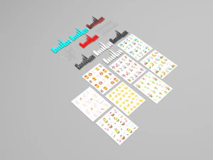 Штучні нігті з комплектом Epuipment 3D Модель