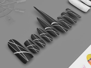 Artificial Nails With Epuipment Set 3D मॉडल