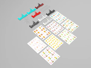 Штучні нігті з комплектом Epuipment 3D Модель