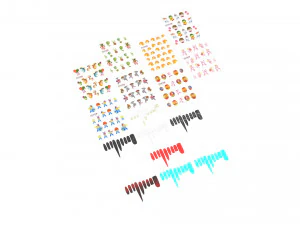 Штучні нігті з комплектом Epuipment 3D Модель