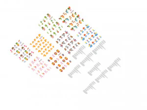 Штучні нігті з комплектом Epuipment 3D Модель