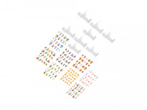 Штучні нігті з комплектом Epuipment 3D Модель