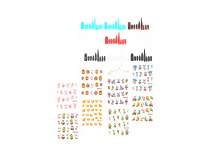 Штучні нігті з комплектом Epuipment 3D Модель