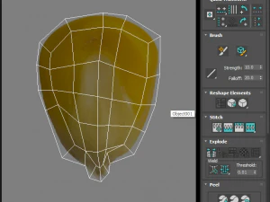 옥수수 커널 3D 모델