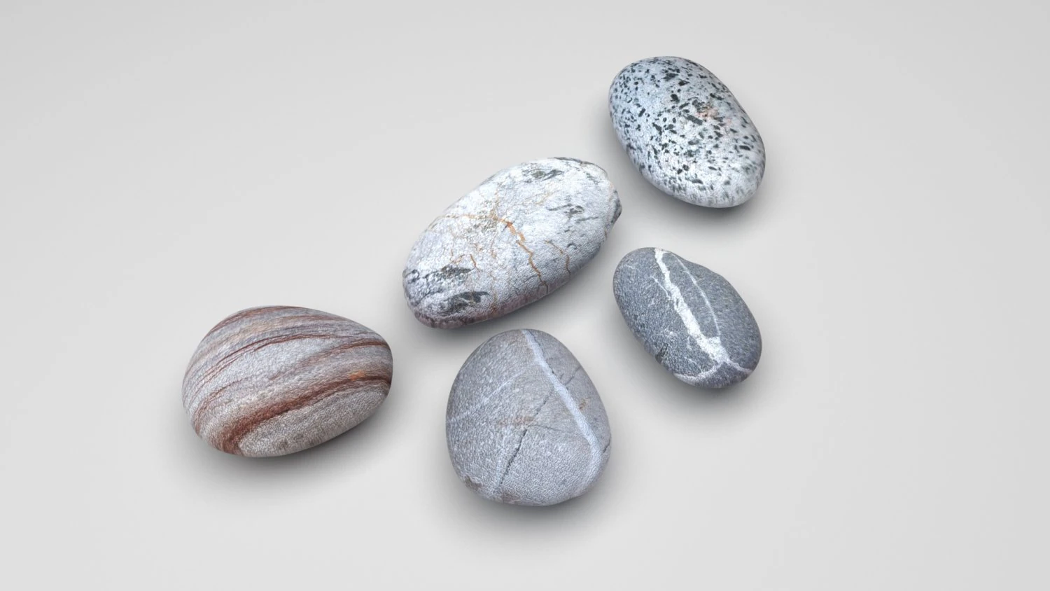 Rocks Set 3D Model .c4d .max .obj .3ds .fbx .stl .blend