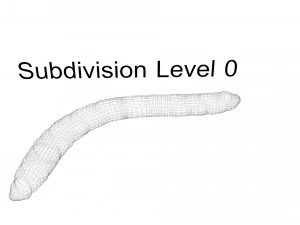 Mealworm 3D Model