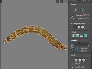 Mealworm 3D Model