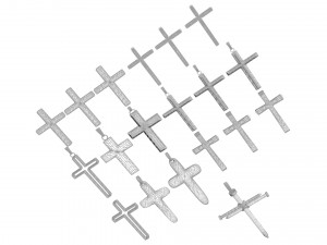 3d Print Ready Cross Pendants Set 3D मॉडल