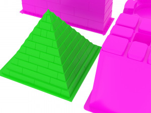 Kinetic Sand Molds Set Model 3D