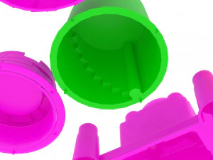 Kinetic Sand Molds Set 3D Model