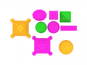 Kinetic Sand Molds Set 3D Model