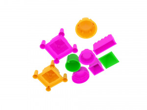 Kinetic Sand Molds Set Model 3D