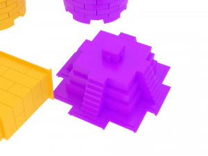 Kinetic Sand Molds Set 3D Model