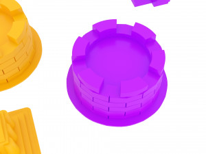 Kinetic Sand Molds Set 3D Модель