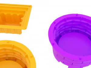 Kinetic Sand Molds Set 3D Model